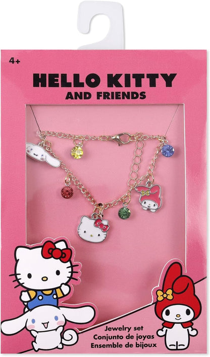 KIDS EUROSWAN Hello Kitty Mädchen-Charm-Kette, verstellbares Armband, Einheitsgröße, Metall, Kein Edelstein