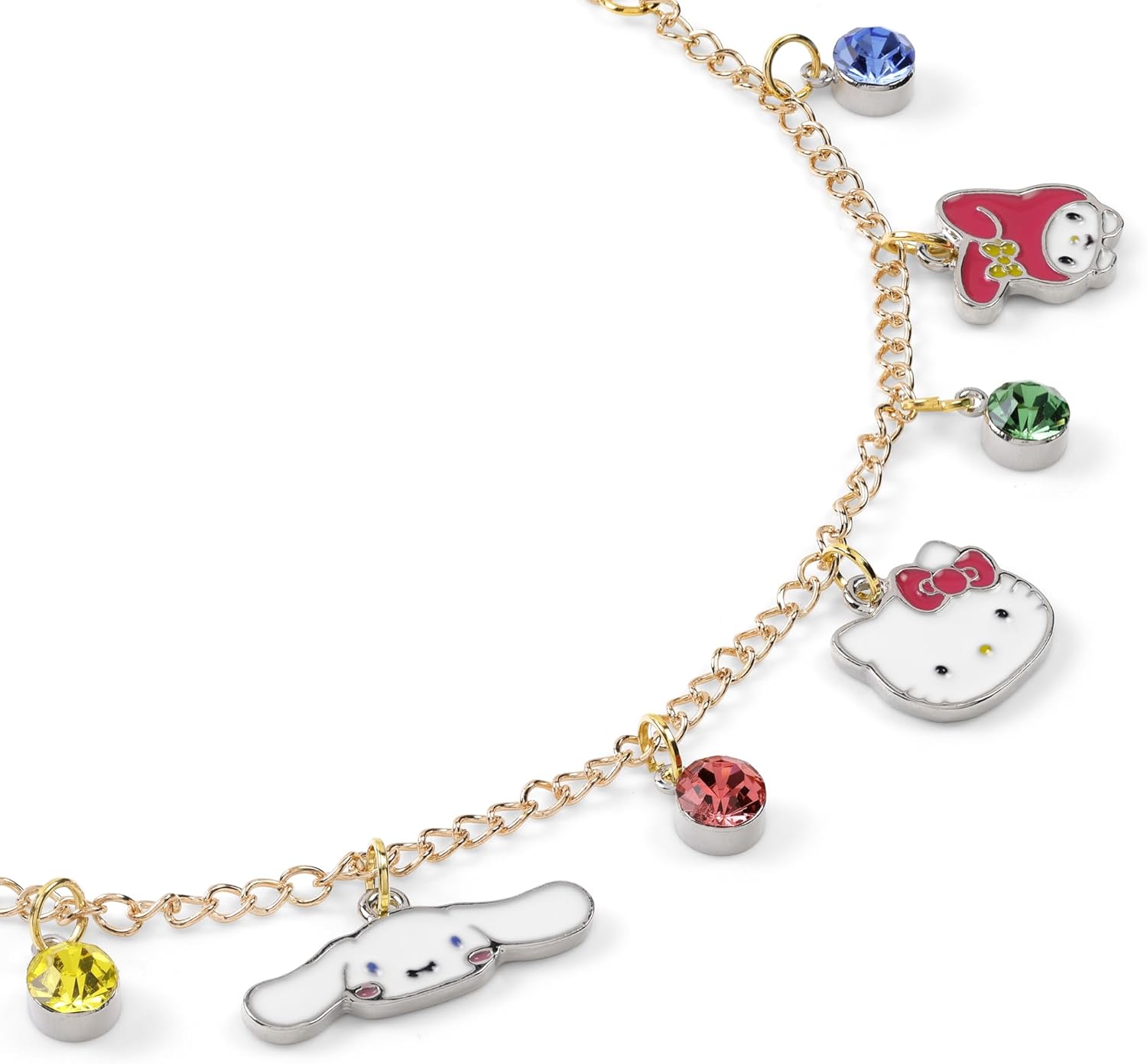 KIDS EUROSWAN Hello Kitty Mädchen-Charm-Kette, verstellbares Armband, Einheitsgröße, Metall, Kein Edelstein
