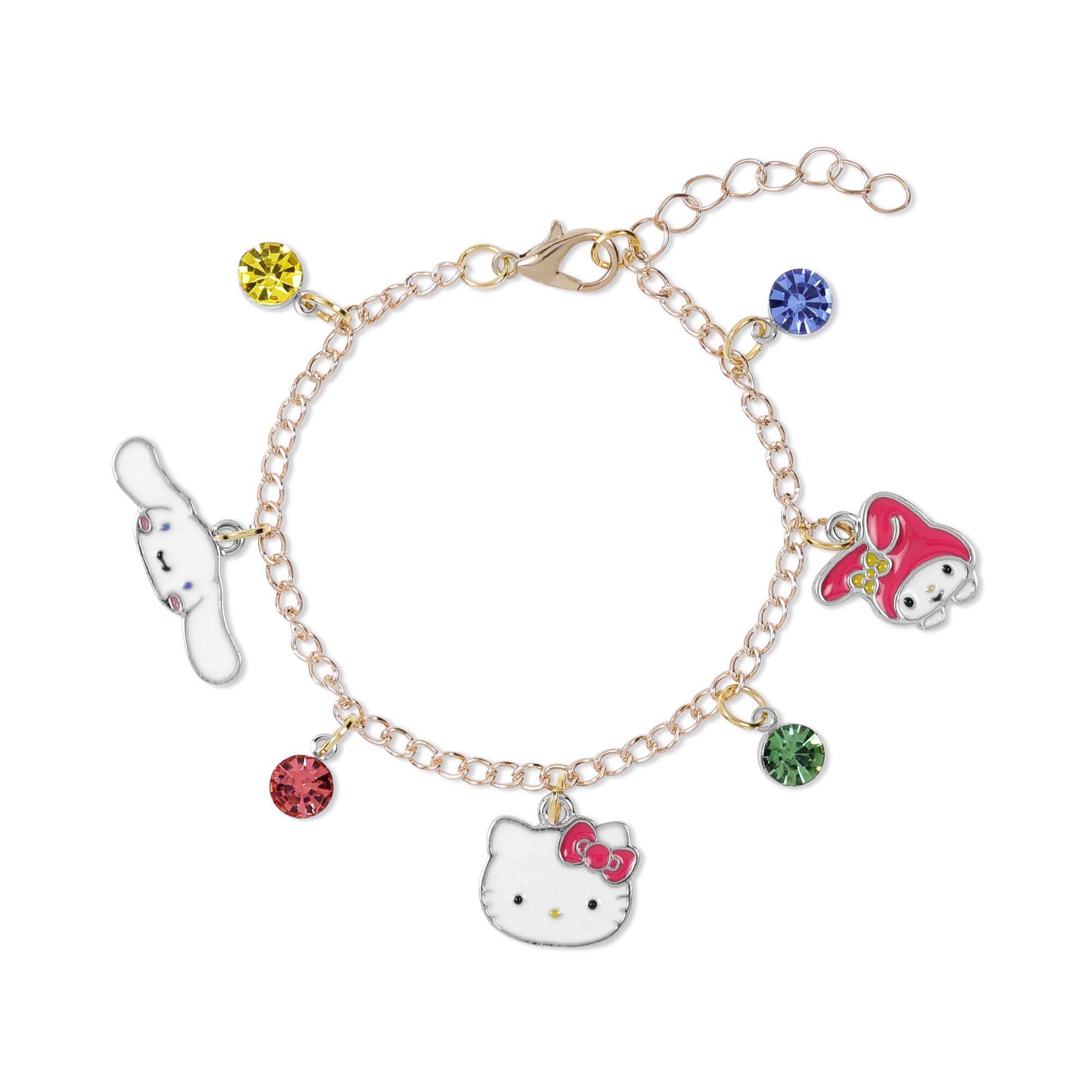 KIDS EUROSWAN Hello Kitty Mädchen-Charm-Kette, verstellbares Armband, Einheitsgröße, Metall, Kein Edelstein