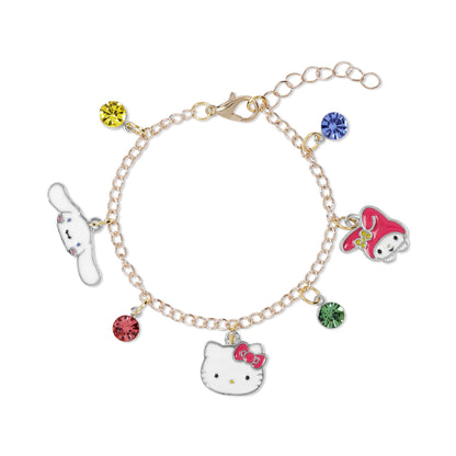 KIDS EUROSWAN Hello Kitty Mädchen-Charm-Kette, verstellbares Armband, Einheitsgröße, Metall, Kein Edelstein