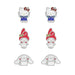 Hello Kitty Girls Mix-and-Match Assorted Stud Earring Set