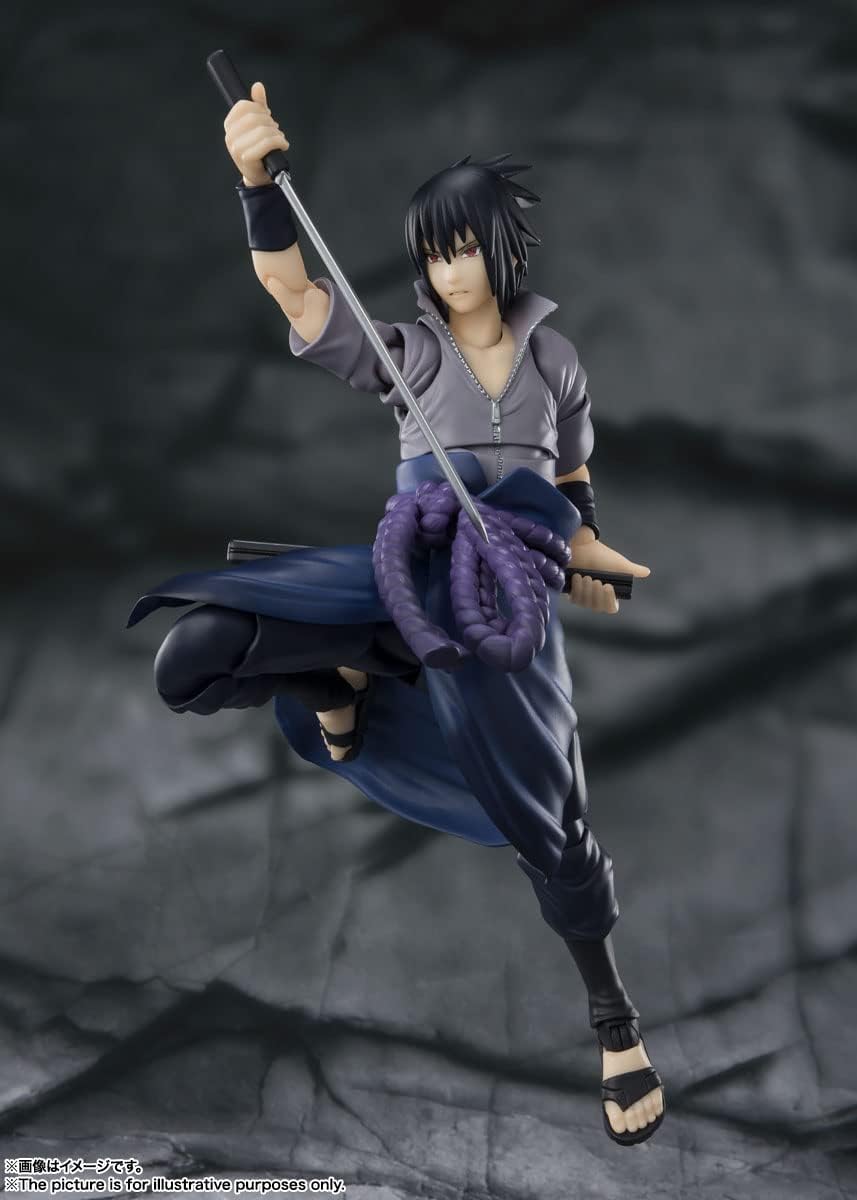 TAMASHII NATIONS - Naruto Shippuden - Sasuke Uchiha -He Who Bears All Hatred- (Reissue), Bandai Spirits S.H.Figuarts Action Figure