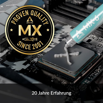 ARCTIC MX-6 (4 g) - Ultimate Performance Thermal Paste for CPU, consoles, graphics cards, laptops, very high thermal conductivity, long durability, non-conductive, non-capacitive