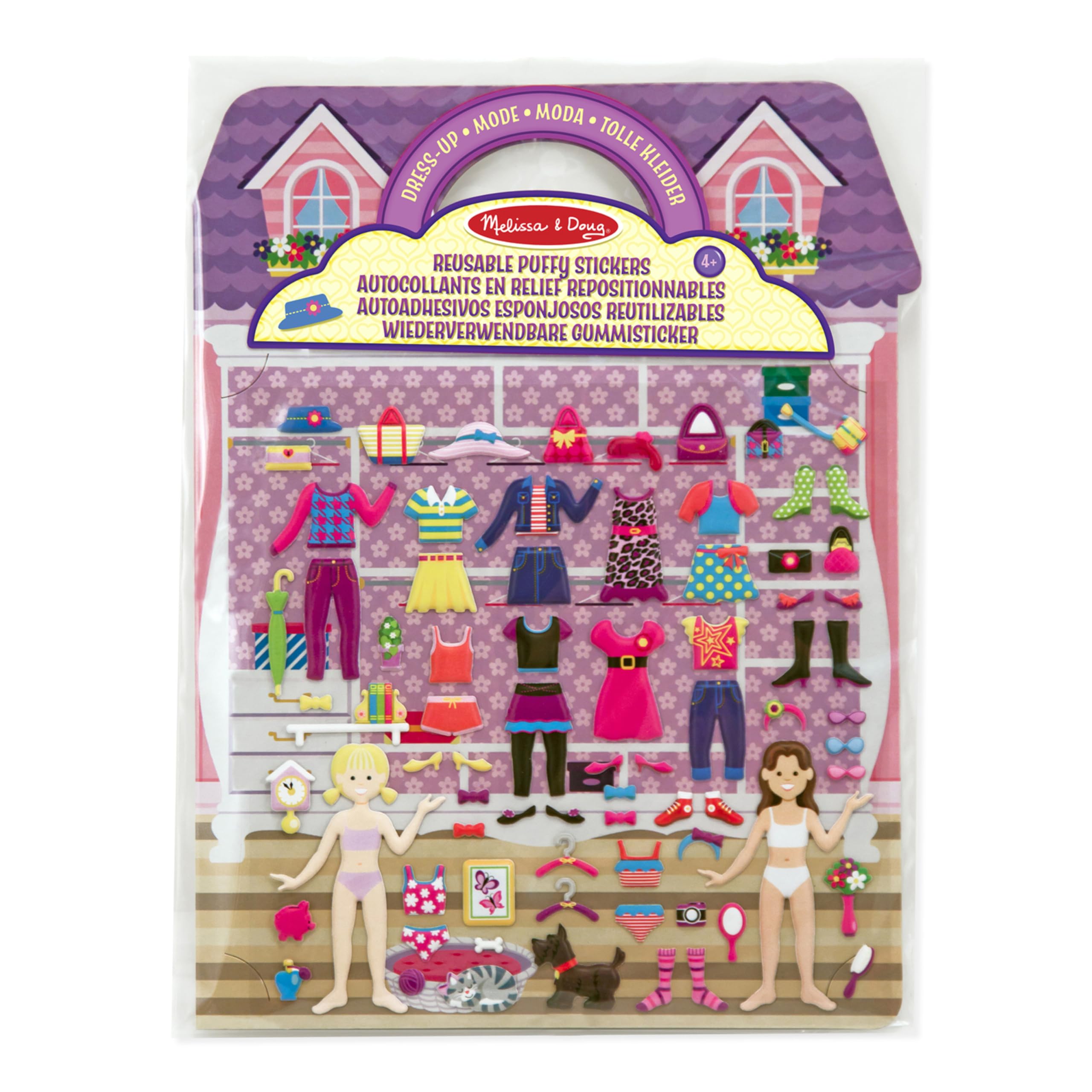 Melissa & Doug gezwollen sticker speelset, aankleden