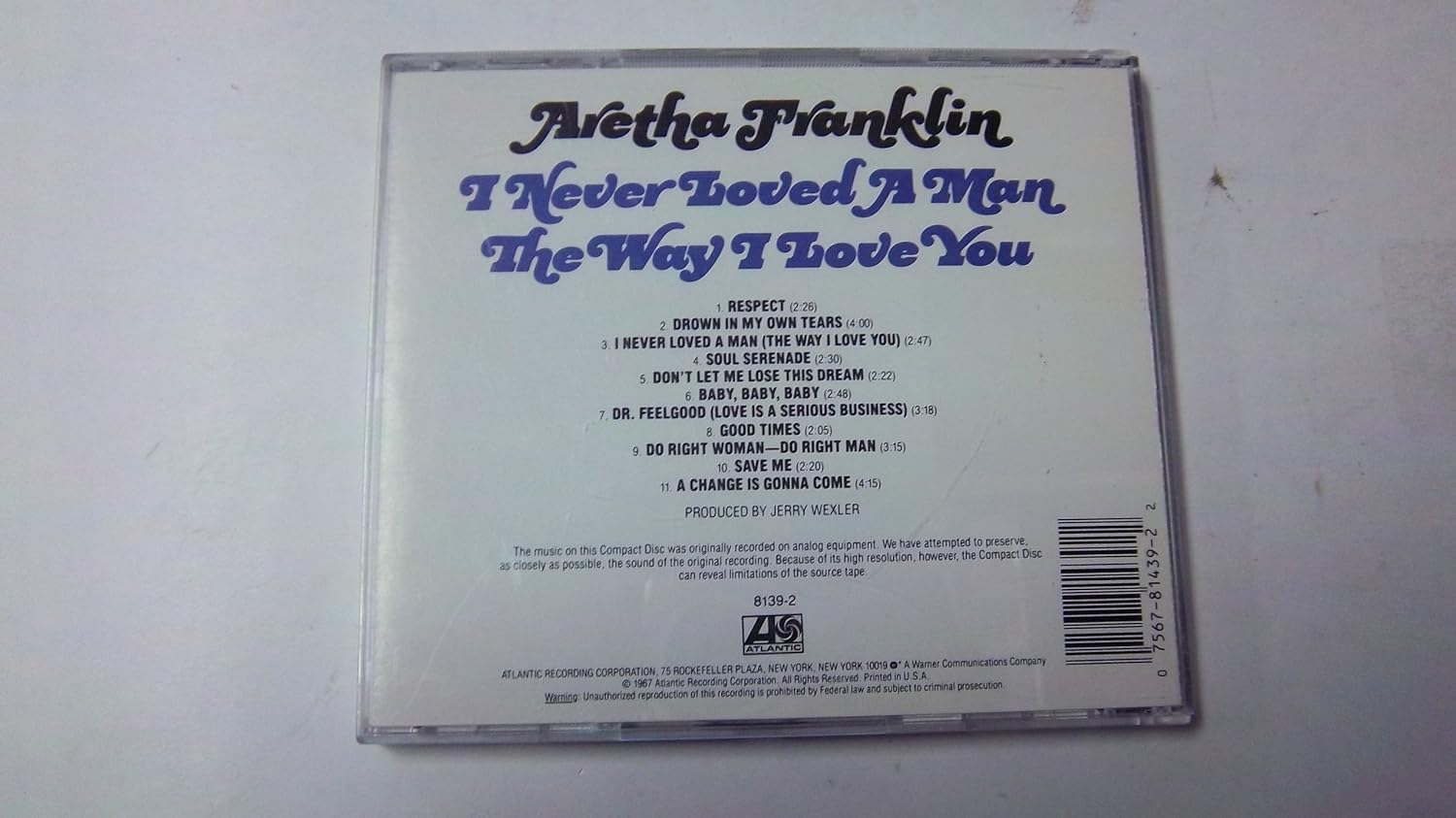 Aretha Franklin - I Never Loved A Man The Way I Love You