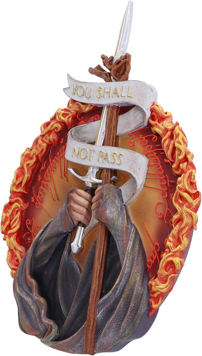 Nemesis Now Lord of the Rings You Shall Not Pass Wall Plaque 30.4cm, Resin, Officially Licensed Lord of the Rings, Gandalf Wall-Mounted Ornament, Cast in the Finest Resin, Expertly Hand-Painted