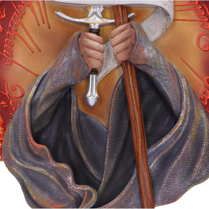 Nemesis Now Lord of the Rings You Shall Not Pass Wall Plaque 30.4cm, Resin, Officially Licensed Lord of the Rings, Gandalf Wall-Mounted Ornament, Cast in the Finest Resin, Expertly Hand-Painted