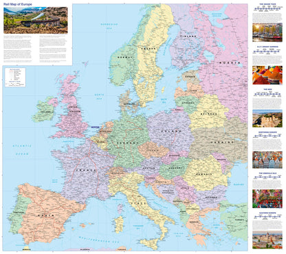 Collins Rail Map of Europe