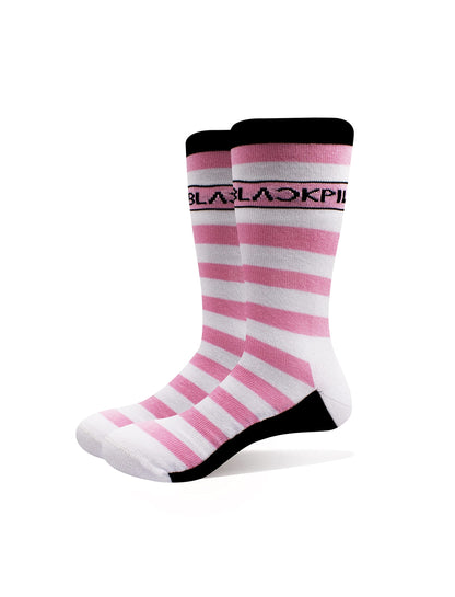 BlackPink Ankle Calzini Stripes And Logo Nuovo Ufficiale