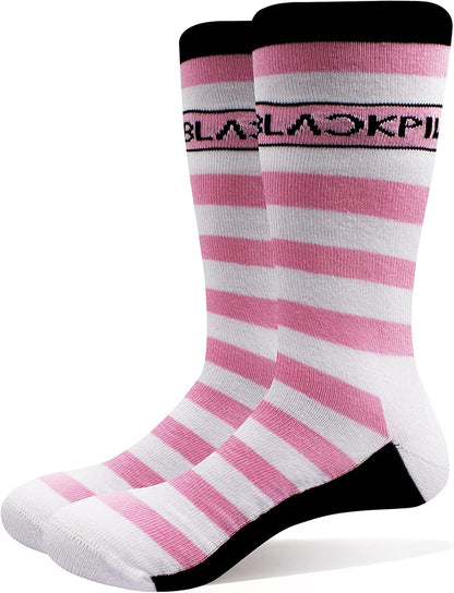BlackPink Ankle Calzini Stripes And Logo Nuovo Ufficiale