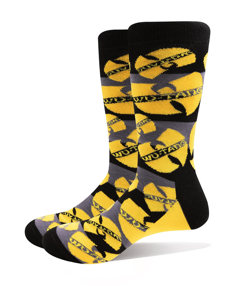 Wu-Tang Clan 'Logos' Yellow Socks (One Size = UK 7-11