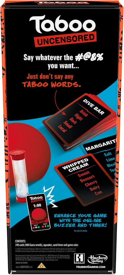 Taboo Uncensored Party Game for Adults Only, Board Games