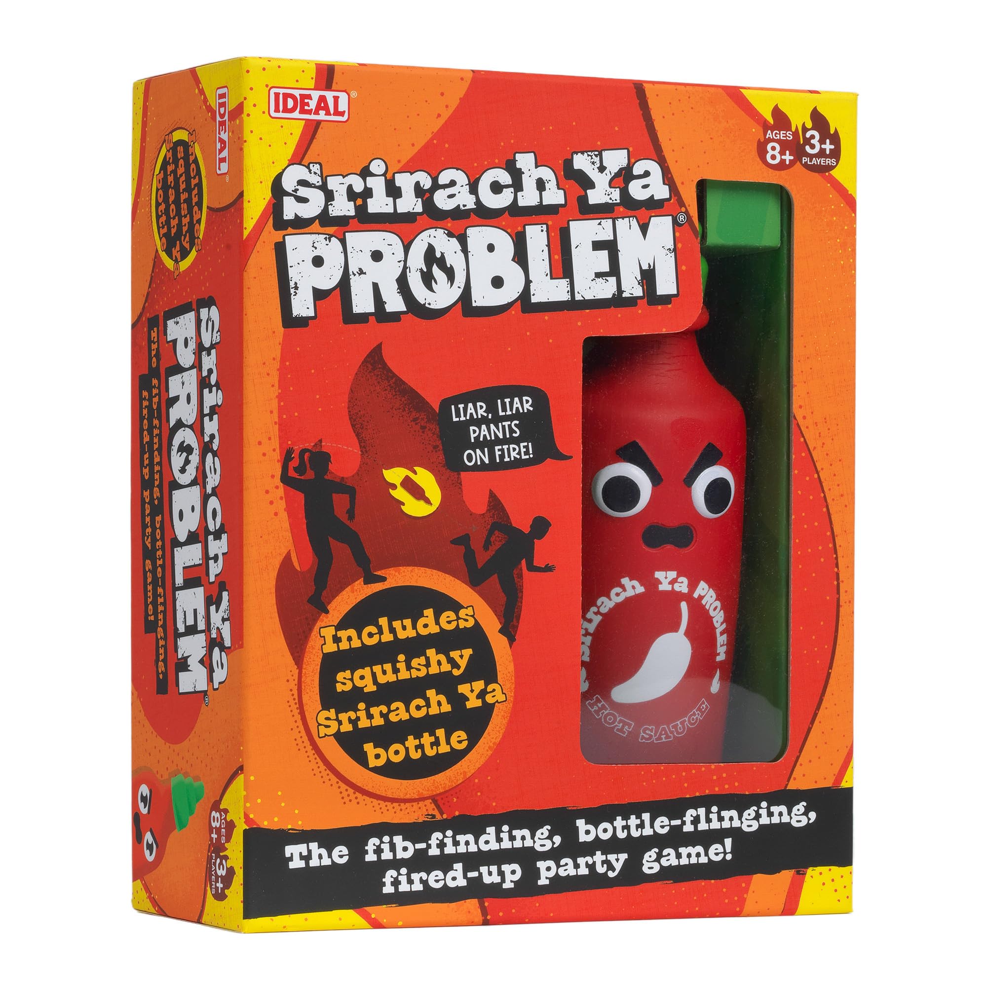 Srirach Ya Problem: The Ultimate Fibbing and Throwing Party Game with 3 spice levels to choose from! For adults, teens, families and kids age 8+, best new board game, for 3+ players