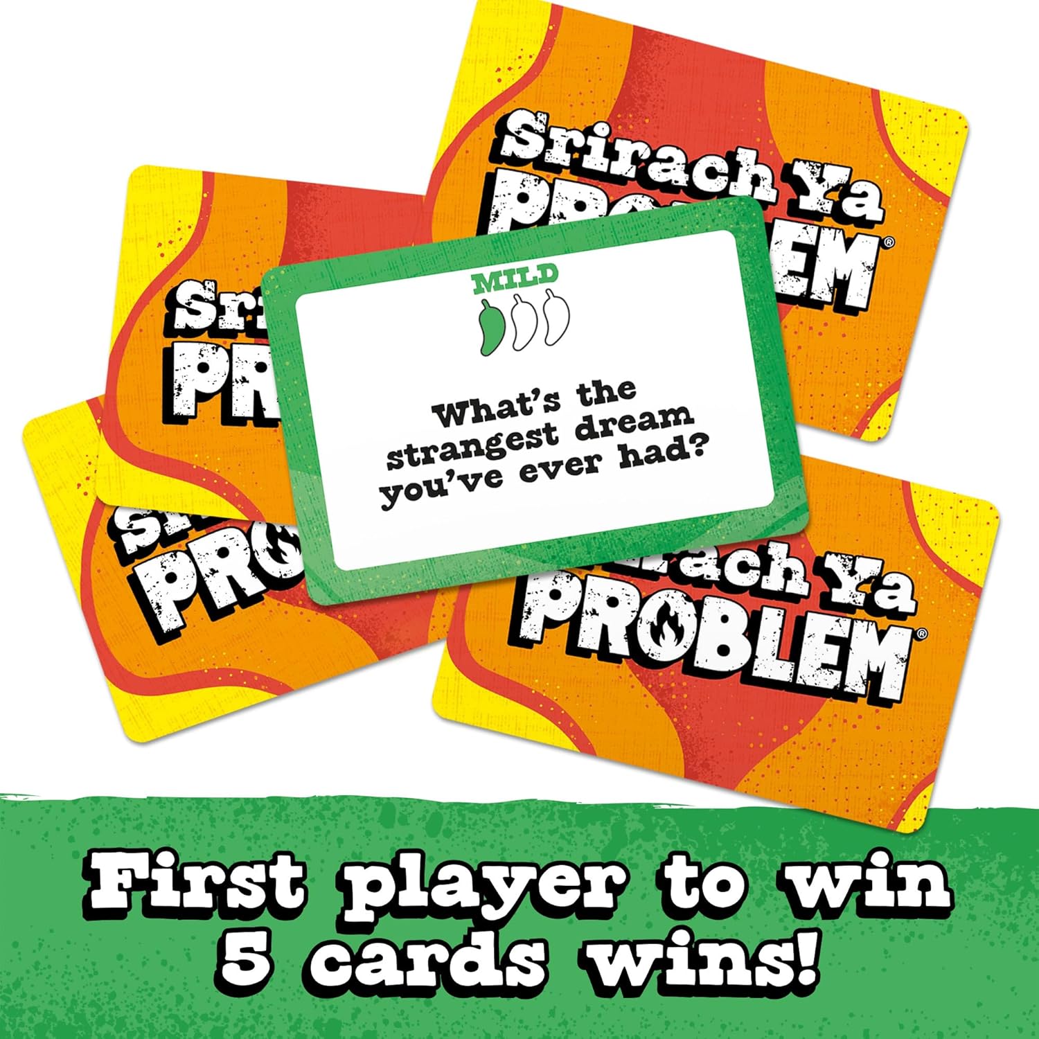Srirach Ya Problem: The Ultimate Fibbing and Throwing Party Game with 3 spice levels to choose from! For adults, teens, families and kids age 8+, best new board game, for 3+ players