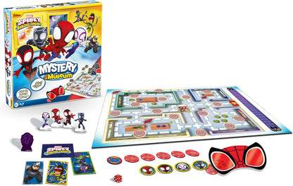 Spidey and Friends Mystery At The Museum, Help Team Spidey Catch The Villain, Fun Game for Marvel Fans, Great Gift, 2-4 Players, Ages 4+ Years