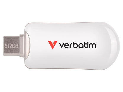 Verbatim Plectra White 512GB USB-C Flash Drive 30231