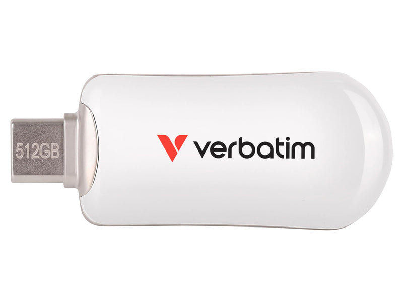 Verbatim Plectra White 512GB USB-C Flash Drive 30231