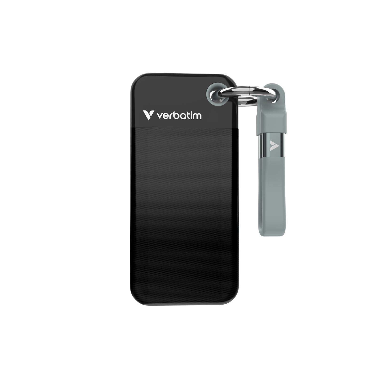 Verbatim Pocket SSD, 1TB External Hard Drive, Portable Solid State Drive USB 3.2 Gen 2 for Mac, PC & Game Console, Black/Grey