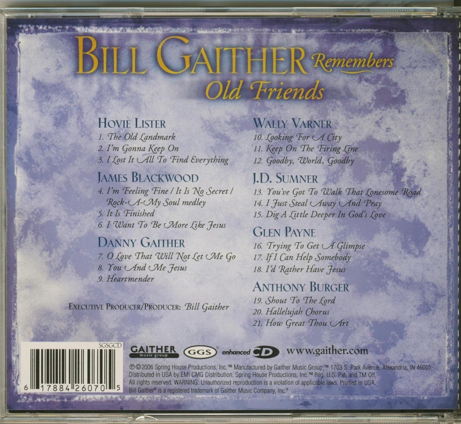 Bill Gaither Remembers Old Friends