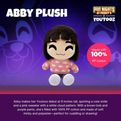Youtooz Abby Plush 9 Inch FNAF MOVIE Plush, Collectible Stuffed Abby Plush Youtooz Plush from FNAF MOVIE - Youtooz Plush Collection