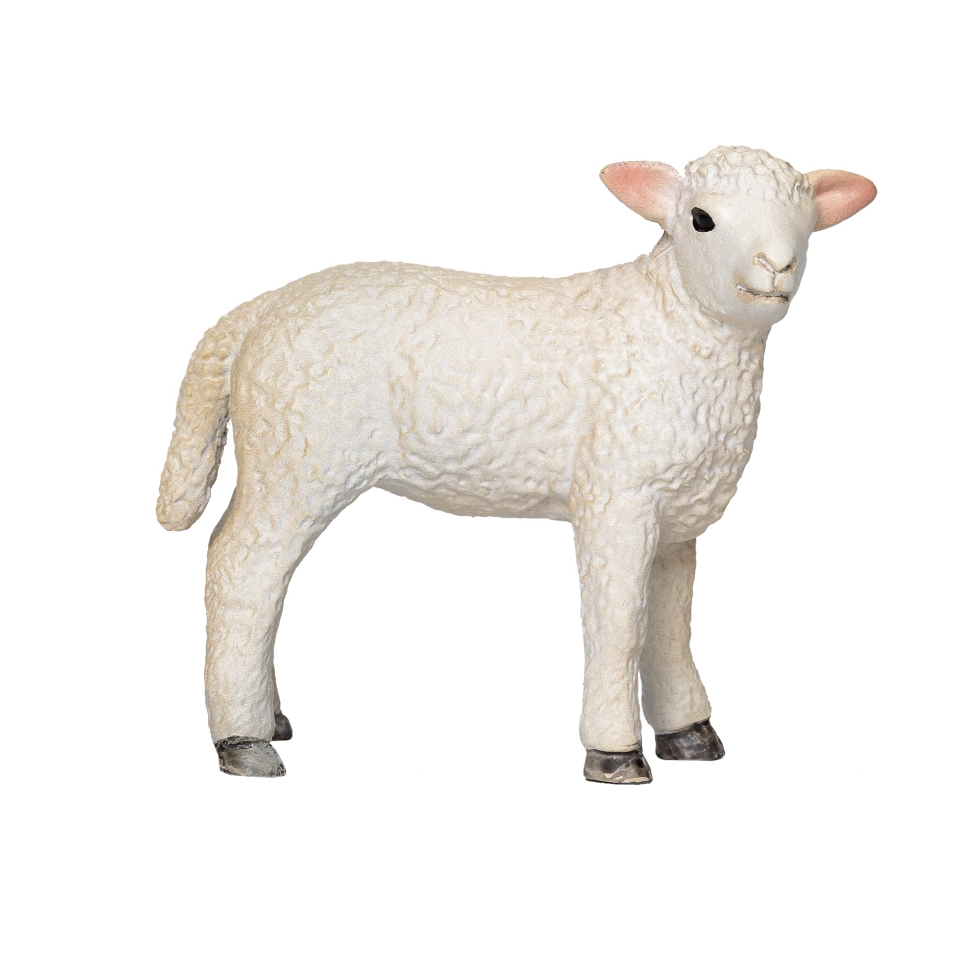 MOJO Romney Sheep Lamb Standing Farmlife Farmland Wildlife Animal Model Farm Cute Toy Figure for Play and Collection