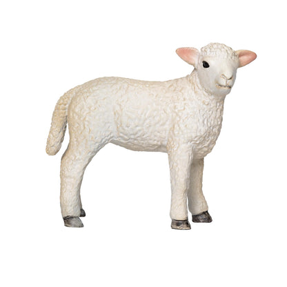 MOJO Romney Sheep Lamb Standing Farmlife Farmland Wildlife Animal Model Farm Cute Toy Figure for Play and Collection