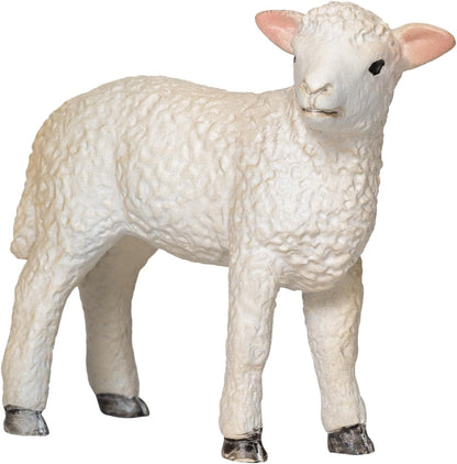 MOJO Romney Sheep Lamb Standing Farmlife Farmland Wildlife Animal Model Farm Cute Toy Figure for Play and Collection