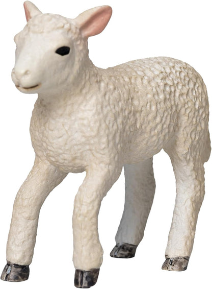 MOJO Romney Sheep Lamb Running Farmlife Farmland Wildlife Animal Model Farm Cute Toy Figure for Play and Collection