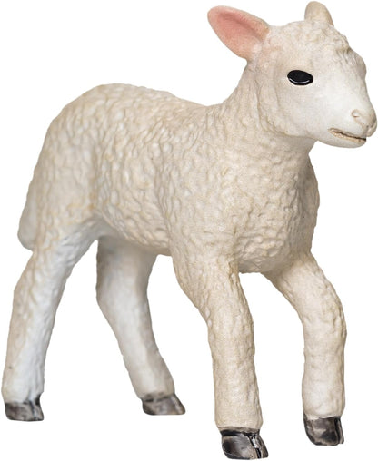 MOJO Romney Sheep Lamb Running Farmlife Farmland Wildlife Animal Model Farm Cute Toy Figure for Play and Collection