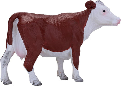 MOJO – Hereford Cow | Hand-Painted Toy Figure | Farm Animals Collection | True to Life & Highly Detailed | Designed in UK