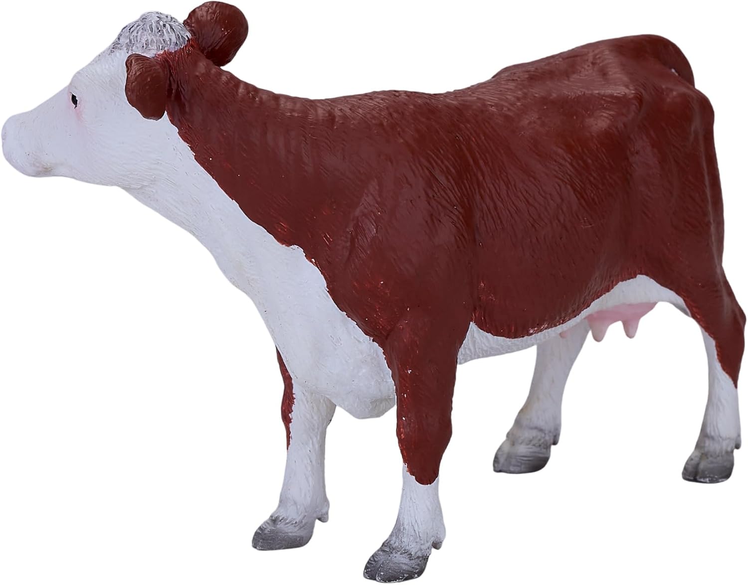 MOJO – Hereford Cow | Hand-Painted Toy Figure | Farm Animals Collection | True to Life & Highly Detailed | Designed in UK