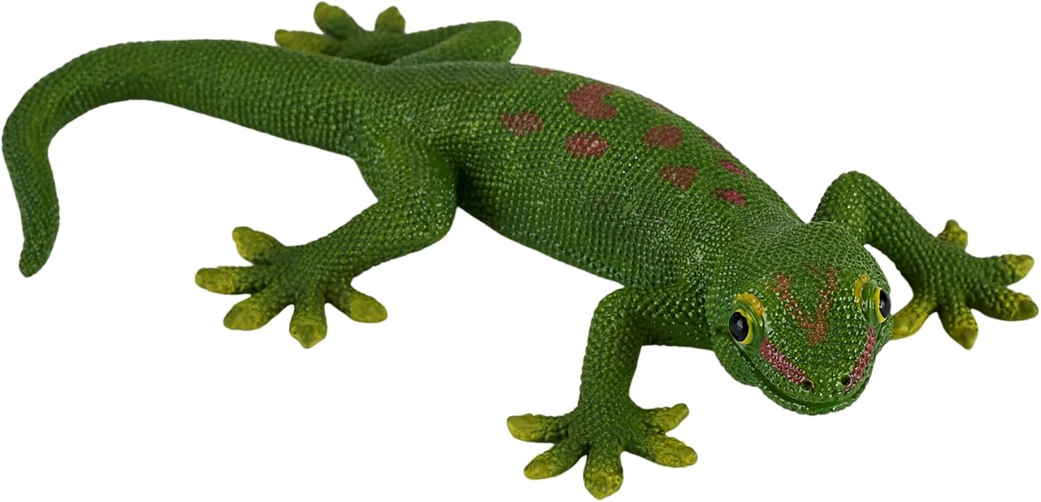 MOJO – Green Gecko | Hand-Painted Toy Figure | Wildlife Collection | True to Life & Highly Detailed | Designed in UK