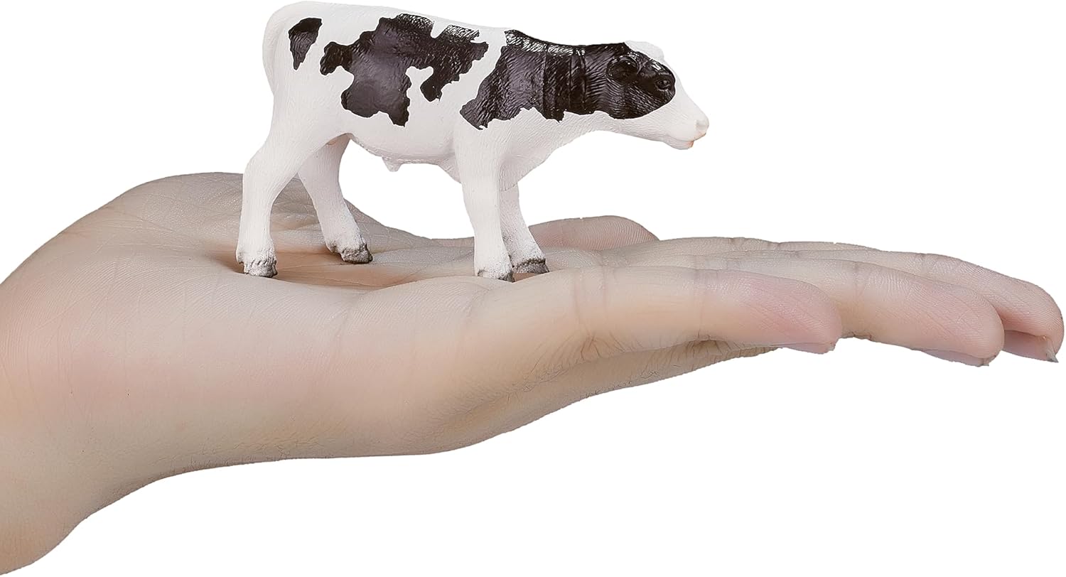 MOJO Holstein Calf standing Farm Animal Model Toy Figure