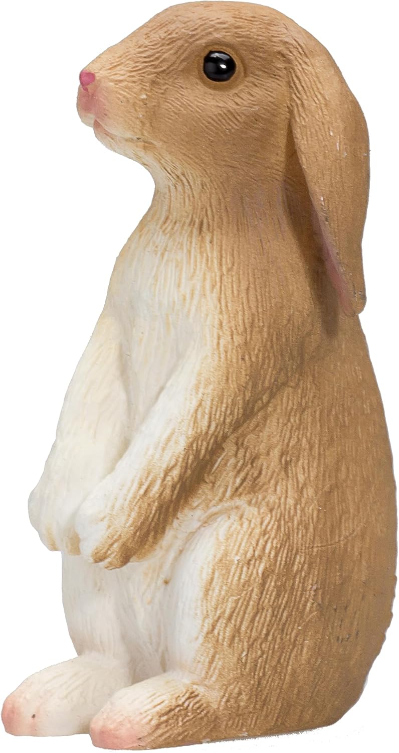 MOJO Figur sitzender Hase | handbemalte Spielfigur | Farmland-Kollektion | naturgetreu & sehr detailliert | Entworfen in Großbritannien