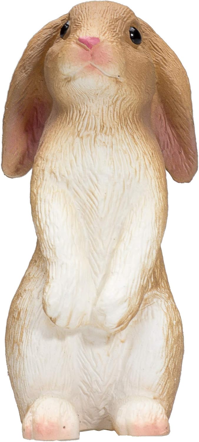 MOJO Figur sitzender Hase | handbemalte Spielfigur | Farmland-Kollektion | naturgetreu & sehr detailliert | Entworfen in Großbritannien