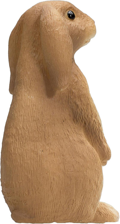MOJO Figur sitzender Hase | handbemalte Spielfigur | Farmland-Kollektion | naturgetreu & sehr detailliert | Entworfen in Großbritannien