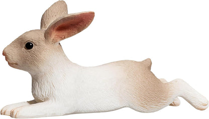 MOJO - Realistic Rabbit Lying | Hand-Painted Toy Figure | Farmland Collection | True to Life & Highly Detailed | Designed in UK