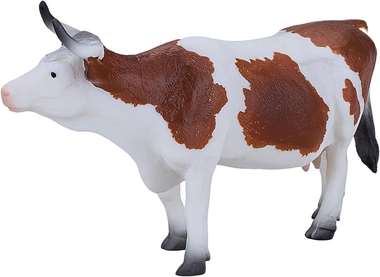 MOJO Simmental Cow Farm Animal Model Toy Figure