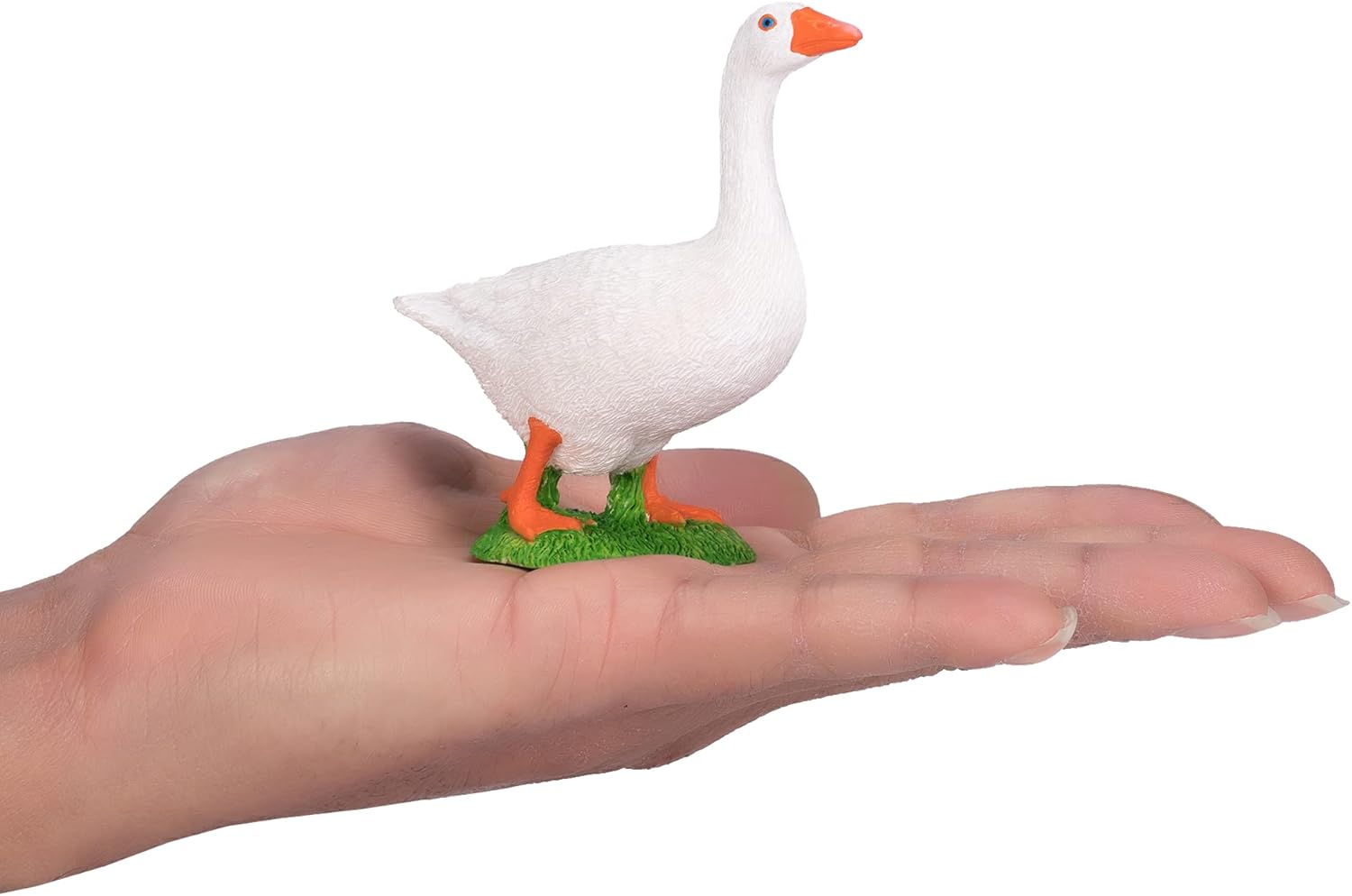 MOJO Goose White Farm Bird Animal Model Toy Figure