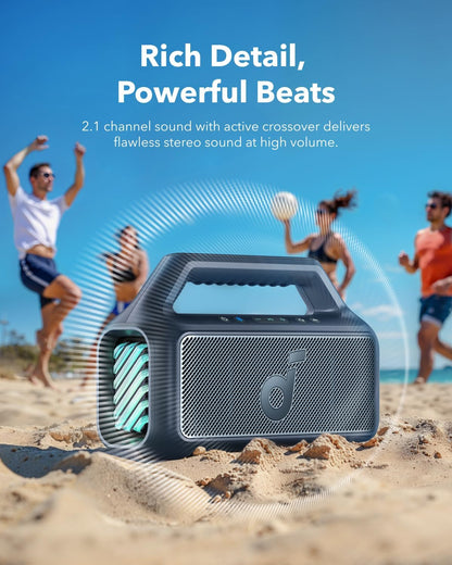 Anker - Soundcore Boom 2 B2C - Vibrant Sound In Striking Blue