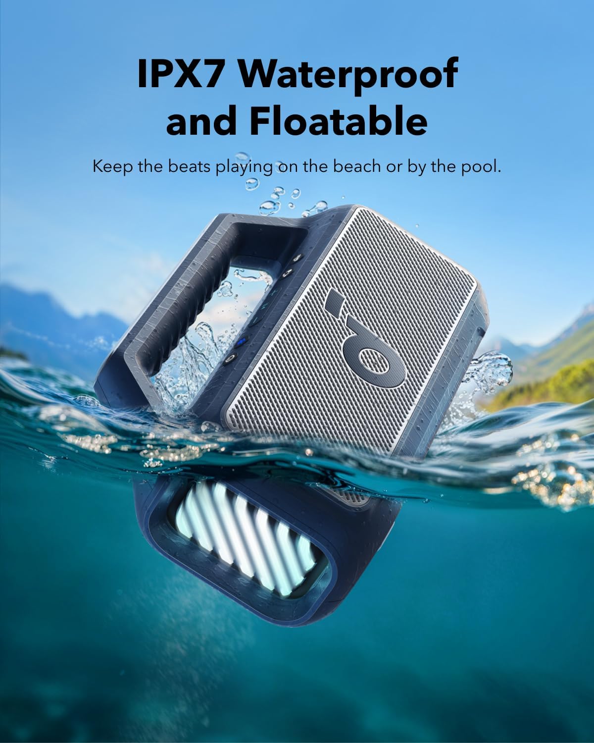 Anker - Soundcore Boom 2 B2C - Vibrant Sound In Striking Blue