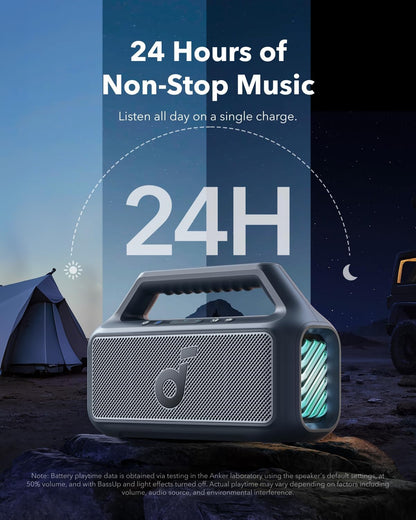 Anker - Soundcore Boom 2 B2C - Vibrant Sound In Striking Blue