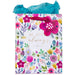 Christian Art Gifts Gift Bag/Tissue Paper Set Be Joyful Always 1 Thessalonians 5:16 Bible Verse, Pink/Purple Floral, Medium