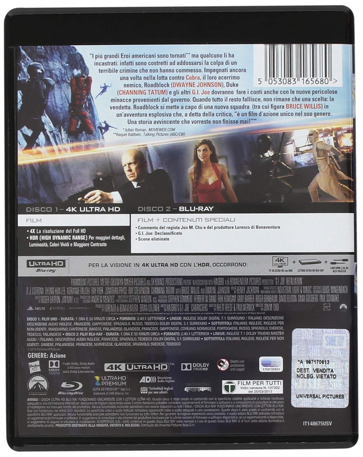 G.I Joe 2 La Vendetta (4K Ultra-HD+Blu-Ray)