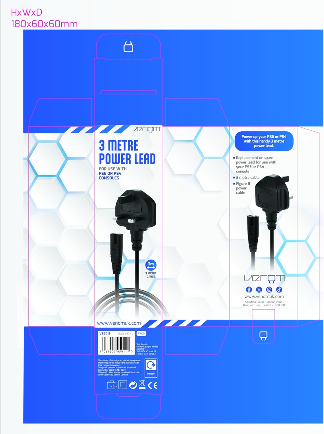 Venom Power Cable
