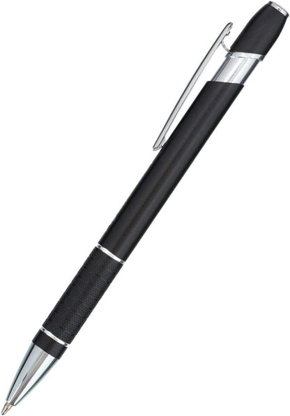 Christian Art Gifts Man Of God Black Stylish Classic Ballpoint Pen in Matching Gift Case - 1 Timothy 6:11 Bible Verse Refillable Retractable Medium Black Ink for Journal, Planner, Writing, Notes