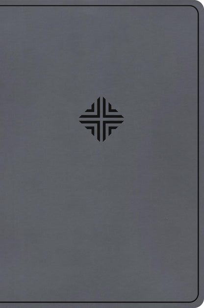 CSB Large Print Thinline Bible, Value Edition, Charcoal Leathertouch