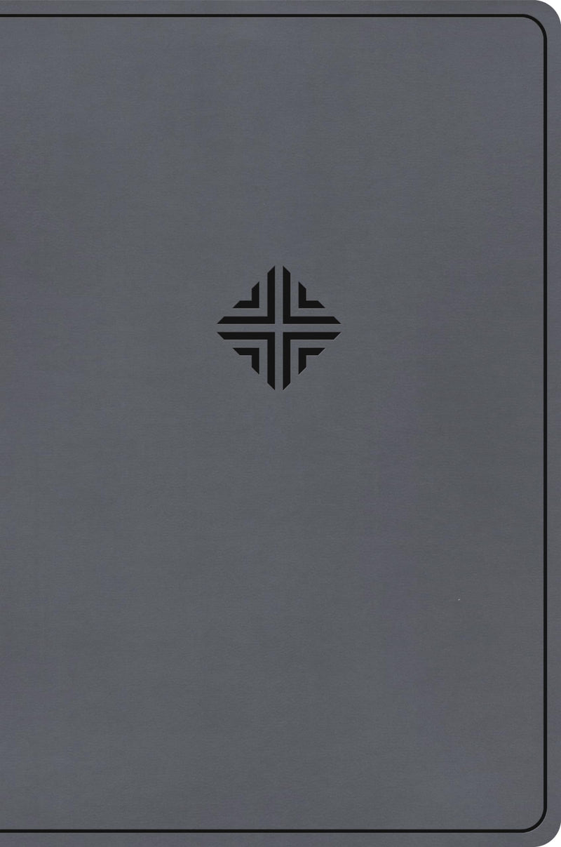 CSB Large Print Thinline Bible, Value Edition, Charcoal Leathertouch