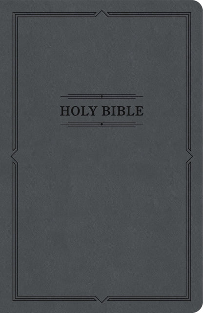 KJV Thinline Bible, Value Edition, Charcoal Leathertouch