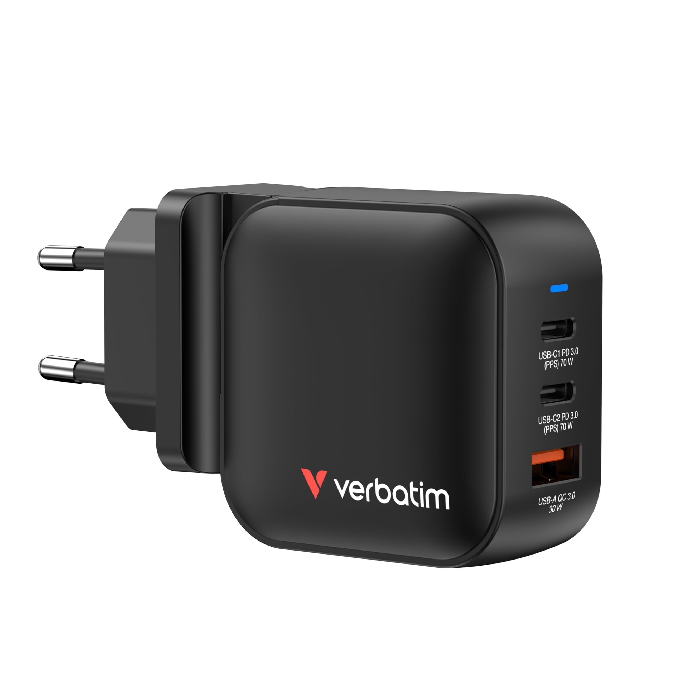 Verbatim - 65W 2 Port With Retractable Cable